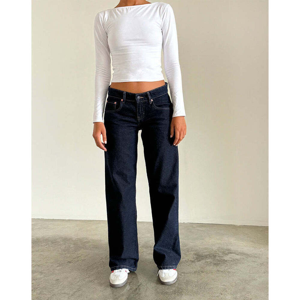 Motel Rocks Low Rise Parallel Jeans in Indigo Size W28 L34W28 L34